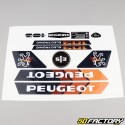 Kit gráfico estándar Peugeot 103 MVL electrónico negro y naranja