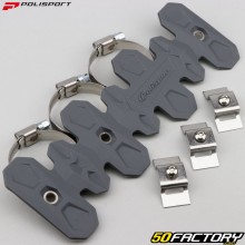 Short exhaust manifold protection Polisport gray nardo