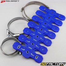 Protezione integrale della marmitta Polisport bleue