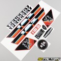 Kit gráfico padrão Peugeot  XNUMX MVL  preto e laranja