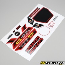 Decoration kit Peugeot 103 SP2 black and red