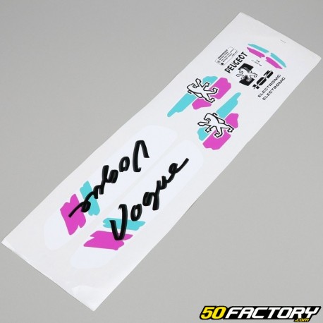 Kit grafiche adesivi Peugeot 103 Vogue (1987) bianco