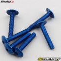 6x35 mm blue Puig domed BTR screws (set of 6)