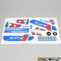 Kit decorativo Peugeot 103 SPX LC fase 1 (llantas Gromeca) azul