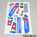 Kit decorativo Peugeot 103 SPX LC fase 1 (jantes Gromeca) azul