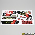 Kit decorativo Peugeot 103 SPX LC fase 1 (jantes Gromeca) verde