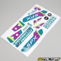 Kit decorativo Peugeot 103 SPX LC fase 1 (jantes Grameca) verde turquesa