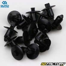 Clips de carénages Ø8 mm QuadRacing noirs (lot de 15)