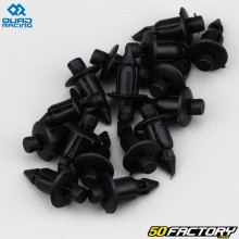 Clips de carénages Ø6 mm QuadRacing noirs (lot de 15)