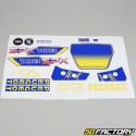 Kit decorativo Peugeot 103 SPX fase 1 (jantes Grameca) azul e amarelo