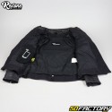 chaqueta de cuero de mujer Restone  Agotadasride r Moto homologada CE negra