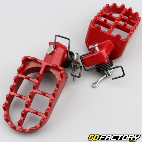 ESTRIBERAS DE MOTO TRASERAS ROJAS HONDA