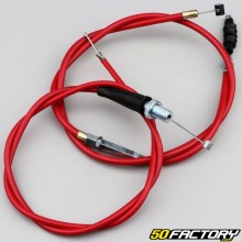 Honda CRF 50 F gas and clutch cables red