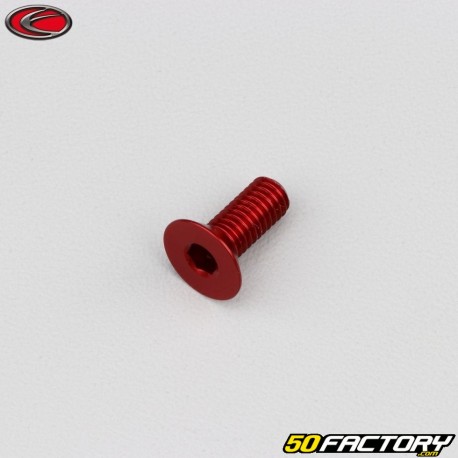 Tornillo de 6x15 mm cabeza avellanada BTR Evotech rojo (por unidad)