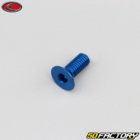 Tornillo de 6x15 mm cabeza avellanada Evotech azul BTR (por unidad)