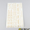 Kit grafico standard Peugeot 103 MVL,  Vogue beige