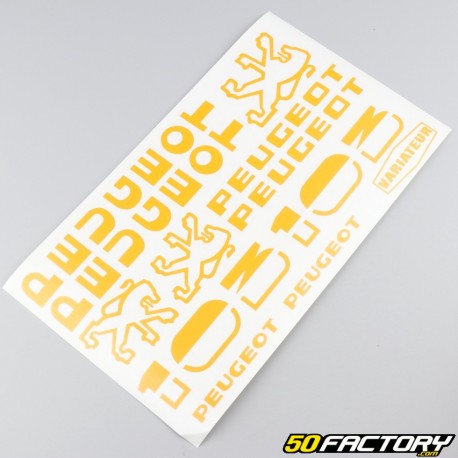 Standard graphic kit Peugeot 103 MVL,  Vogue golden yellow