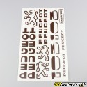 Kit grafico standard Peugeot 103 MVL,  Vogue marrone