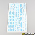 Kit grafico standard Peugeot 103 MVL,  Vogue blu chiaro