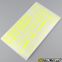 Kit grafico standard Peugeot 103 MVL,  Vogue giallo neon