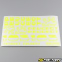 Kit grafico standard Peugeot 103 MVL,  Vogue giallo neon