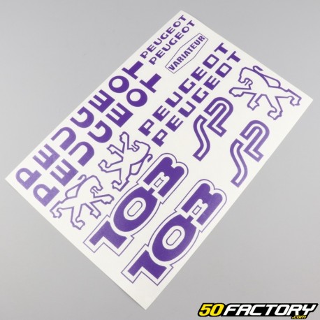 Kit decorativo Peugeot 103 SP roxo escuro V1