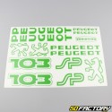 Kit grafiche adesivi Peugeot 103 SP verde erba V1