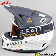 Casco cross Leatt 8.5 Metallic con Gafas