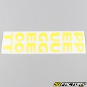 Fork sheath stickers Peugeot 103 luminous yellow