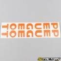 Fork sheath stickers Peugeot 103 oranges