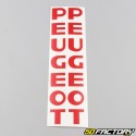 Fork sheath stickers Peugeot 103 medium reds