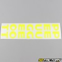 Fork sheath stickers Peugeot 103 fluorescent yellow