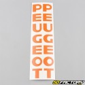 Fork sheath stickers Peugeot 103 oranges