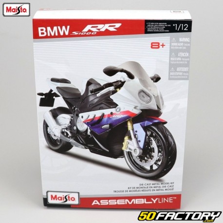 Moto em miniatura XNUMX/XNUMXth BMW S XNUMX RR Maisto (kit modelo)