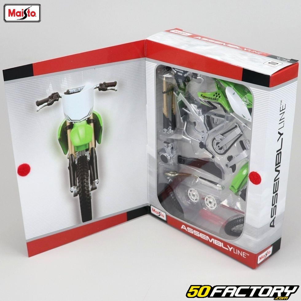 Moto miniature 1/12e Kawasaki KXF 450 Maisto – Maquette à monter