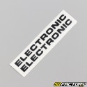 decals &quot;Electronic&quot; of crankcases Peugeot 103 black