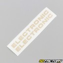 Stickers "Electronic" de carters moteur Peugeot 103 beiges