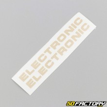 decals &quot;Electronic&quot; of crankcases Peugeot 103 beige