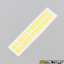 decals &quot;Electronic&quot; of crankcases Peugeot 103 bright yellows