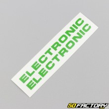 Stickers "Electronic" de carters moteur Peugeot 103 verts gazon