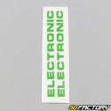 decals &quot;Electronic&quot; of crankcases Peugeot 103 grass greens