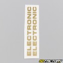 Stickers "Electronic" de carters moteur Peugeot 103 or