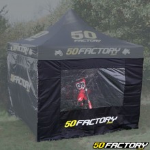 Partition with window for paddock tent 50 Factory 3x3m black (individually)