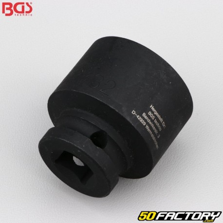 6-point 1&quot; impact socket 2&quot; mm BGS