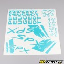 Decoration  kit Peugeot 103 SPX ocean green V1