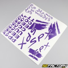 Decoration kit Peugeot 103 SPX dark purple V1