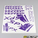 Dekor kit Peugeot 103 SPX dunkelviolett V1