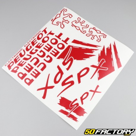 Kit decorativo Peugeot 103 SPX vermelho V1