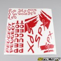 Decoration  kit Peugeot 103 SPX red V1