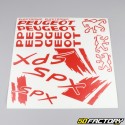 Kit decorativo Peugeot 103 SPX vermelho médio V1